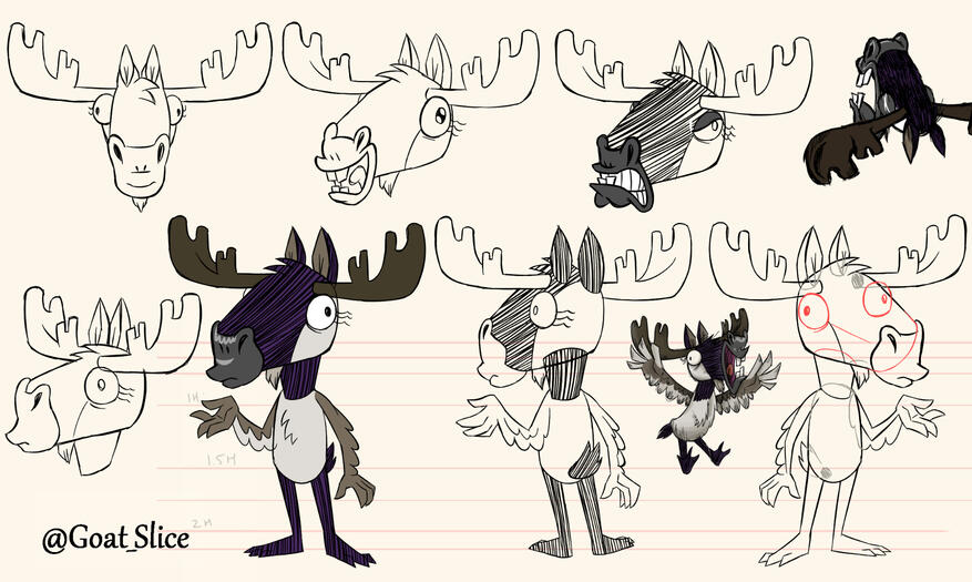 Model Sheet for upcoming short